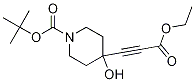 4-(3-Ethoxy-3-oxo-1-propyn-1-yl)-4-hydroxy-1-piperidinecarboxylic acid 1,1-dimethylethyl ester Structure,374794-90-8Structure