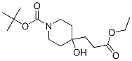 1-[(1,1-Dimethylethoxy)carbonyl]-4-hydroxy-4-piperidinepropanoic acid ethyl ester Structure,374794-91-9Structure