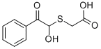 (1-Hydroxy-2-oxo-2-phenylethyl)thio]acetic acid Structure,37510-29-5Structure