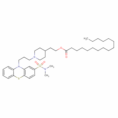 Pipotiazine palmitic ester Structure,37517-26-3Structure