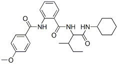 Benzamide,n-[1-[(cyclohexylamino)carbonyl ]-2-methylbutyl ]-2-[(4-methoxybenzoyl)amino]-(9ci) Structure,375388-03-7Structure