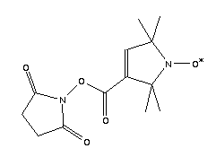 2,2,5,5-Tetramethyl-3-pyrrolin-1-oxyl-3-carboxylic acid n-hydroxysuccinimide ester Structure,37558-29-5Structure