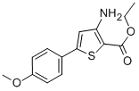 3-Amino-5-(4-methoxy-phenyl)-thiophene-2-carboxylic acid ethyl ester Structure,37572-24-0Structure