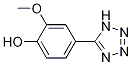 2-Methoxy-4-(2h-tetrazol-5-yl)phenol Structure,376609-66-4Structure