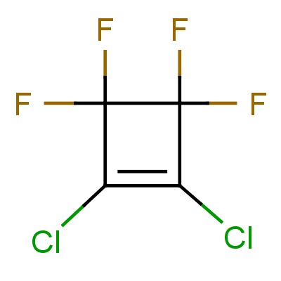 1,2-Dichlorotetrafluorocyclobut-1-ene Structure,377-93-5Structure