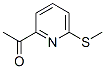 Ethanone, 1-[6-(methylthio)-2-pyridinyl]-(9ci) Structure,377088-14-7Structure