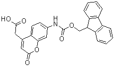 [7-(9H-fluoren-9-ylmethoxycarbonylamino)-2-oxo-2H-chromen-4-yl]-acetic acid Structure,378247-75-7Structure