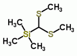 Bis(methylthio)(trimethylsilyl)methane Structure,37891-79-5Structure