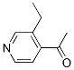 1-(3-乙基吡啶-4-基)乙酮結(jié)構(gòu)式_37978-19-1結(jié)構(gòu)式