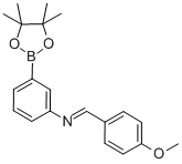 (E)-3-(4-methoxybenzylideneamino)phenylboronic acid, pinacol ester Structure,380151-91-7Structure