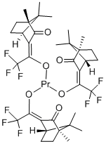 Tris[(3-trifluromethylhydroxymethylene)-D-camphorato]Praseodymium(Ⅲ)Derivative Structure,38053-99-5Structure