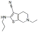 Thieno[2,3-c]pyridine-3-carbonitrile, 6-ethyl-4,5,6,7-tetrahydro-2-(propylamino)- (9ci) Structure,380659-97-2Structure