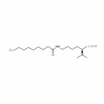 N2,n2-dimethyl-n6-(1-oxododecyl)-l-lysine Structure,38079-57-1Structure