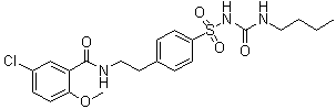 1-Butyl-3-[[4-[2-[(5-chloro-2-methoxybenzoyl)amino]ethyl]phenyl] sulfonyl urea Structure,38160-73-5Structure