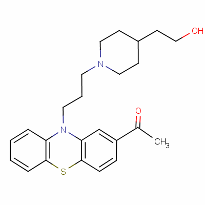 Piperacetazine (250 mg) Structure,3819-00-9Structure