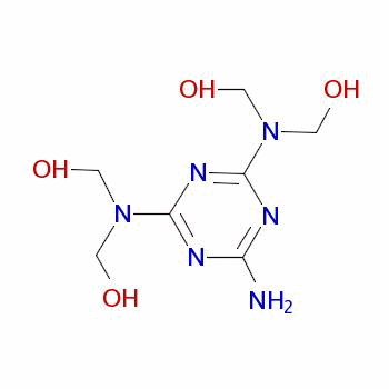 [(6-Amino-1,3,5-triazine-2,4-diyl)dinitrilo]tetrakis-methanol Structure,38228-21-6Structure