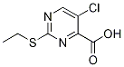 5-Chloro-2-(ethylthio)-4-pyrimidinecarboxylic acid Structure,382610-58-4Structure