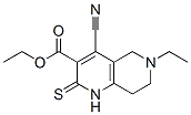 1,6-Naphthyridine-3-carboxylic acid,4-cyano-6-ethyl-1,2,5,6,7,8-hexahydro-2-thioxo-,ethyl ester Structure,382640-58-6Structure