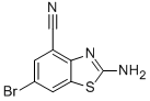 4-Benzothiazolecarbonitrile, 2-amino-6-bromo- Structure,383131-61-1Structure