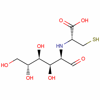 葡萄糖-半胱氨酸結(jié)構(gòu)式_38325-69-8結(jié)構(gòu)式