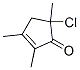 2-Cyclopenten-1-one, 5-chloro-2,3,5-trimethyl- Structure,38380-52-8Structure