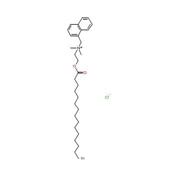 Dimethyl (naphthylmethyl)[2-[(1-oxooctadecyl)oxy]ethyl ]ammonium chloride Structure,38430-61-4Structure