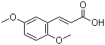 (2E)-3-(2,5-二甲氧基苯基)-2-丙酸結(jié)構(gòu)式_38489-74-6結(jié)構(gòu)式