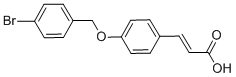 3-{4-[(4-Bromobenzyl)oxy]phenyl}acrylic acid Structure,385383-36-8Structure