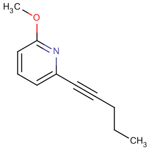 Pyridine,2-methoxy-6-(1-pentynyl)-(9ci) Structure,385825-97-8Structure