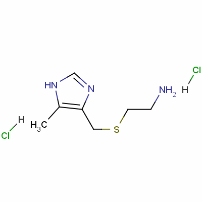 4-Methyl-5-[(2-aminoethyl)thiomethyl]imidazole dihydrochloride Structure,38603-72-4Structure