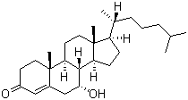 7-羥基-4-膽甾烯-3-酮結構式_3862-25-7結構式