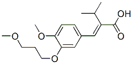 2-Isopropyl-3-[4-methoxy-3-(3-methoxypropoxy)phenyl]acrylic acid Structure,387868-07-7Structure