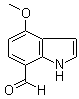 1H-indole-7-carboxaldehyde,4-methoxy-(9ci) Structure,389628-49-3Structure