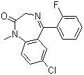 氟地西泮結(jié)構(gòu)式_3900-31-0結(jié)構(gòu)式