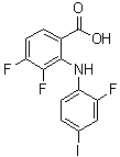 2-(2-Fluoro-4-iodoanilino)-3,4-difluorobenzoic acid Structure,391211-97-5Structure