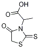 3-(1-Carboxyethyl)thiazolidine-4-one-2-thione Structure,39137-13-8Structure