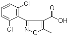 3-(2,6-Dichlorophenyl)-5-methylisoxazole-4-carboxylic acid Structure,3919-76-4Structure