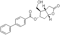 (3aS,4R,5S,6aR)-六氫-4-(羥基甲基)-2-氧代-2H-環(huán)戊并[b]呋喃-5-基酯 [1,1-聯(lián)苯]-4-羧酸結(jié)構(gòu)式_39265-57-1結(jié)構(gòu)式