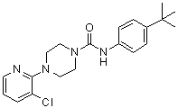 N-(4-tert-butylphenyl)-4-(3-chloropyridin-2-yl)piperazine-1-carboxamide Structure,393514-24-4Structure