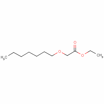 正庚氧基乙酸乙酯結構式_3938-81-6結構式