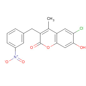 6-Chloro-7-hydroxy-4-methyl-3-(3-nitrobenzyl)-2h-chromen-2-one Structure,393812-71-0Structure