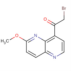 2-Bromo-1-(6-methoxy-1,5-naphthyridin-4-yl)ethanone Structure,394223-06-4Structure