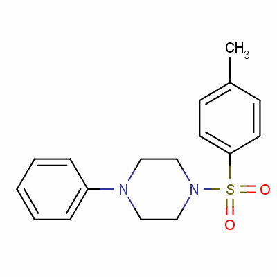 1-[(4-Methylphenyl)sulfonyl]-4-phenylpiperazine Structure,4004-96-0Structure