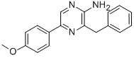 2-Amino-3-benzyl-5-(4-methoxyphenyl)pyrazine Structure,40040-81-1Structure