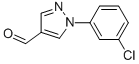 1-(3-Chlorophenyl)-1h-pyrazole-4-carbaldehyde Structure,400877-26-1Structure