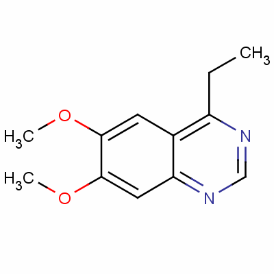 4-乙基-6,7-二甲氧基-喹唑啉結(jié)構(gòu)式_4015-32-1結(jié)構(gòu)式