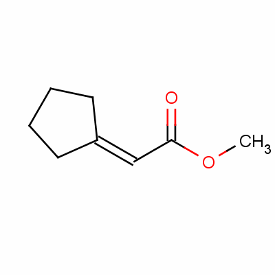 Cyclopentylidene acetic acid methyl ester Structure,40203-73-4Structure