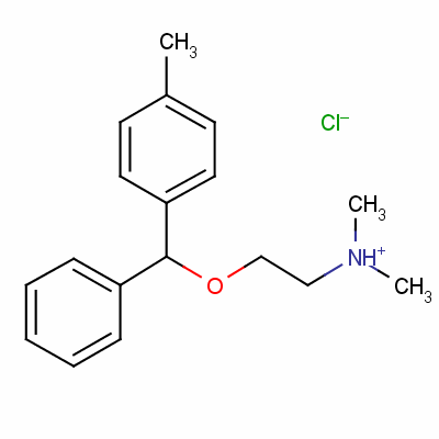 2-[(P-methyl-alpha-phenylbenzyl)oxy]ethyl(dimethyl)ammonium chloride Structure,4024-34-4Structure