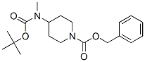 4-(N-tert-butoxycarbonyl-n-methylamino)piperidine-1-carboxylic acid benzyl ester Structure,405057-76-3Structure