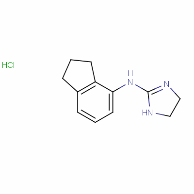 N-(2,3-dihydro-1h-inden-4-yl)-4,5-dihydro-1h-imidazol-2-amine monohydrochloride Structure,40507-80-0Structure